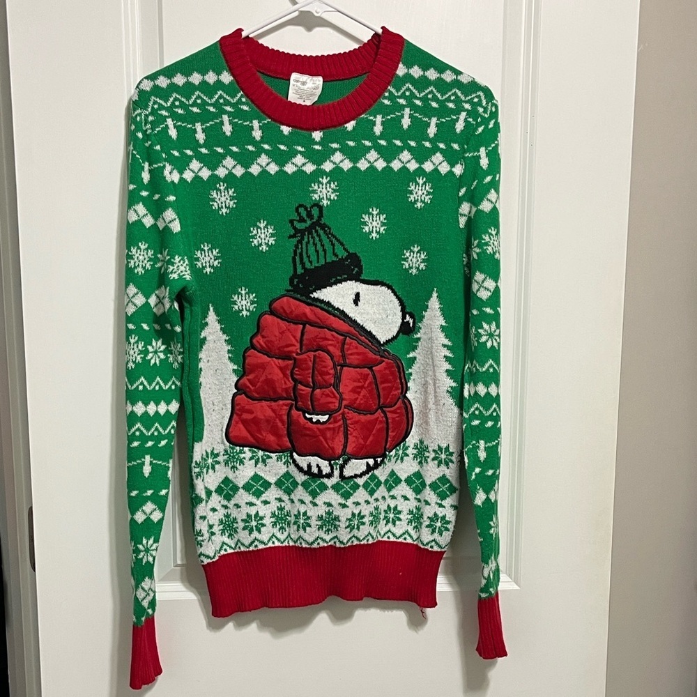 Peanuts Holiday Sweater Small